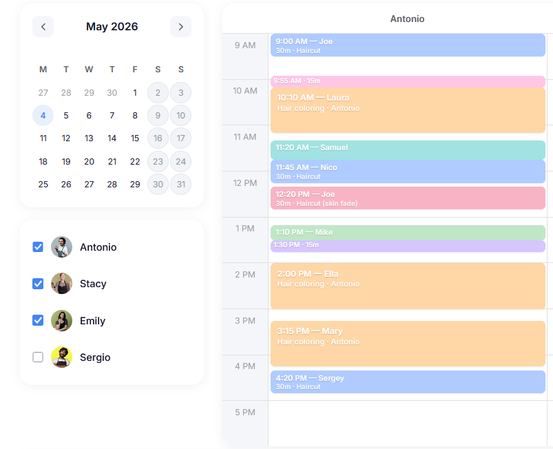 Calendar feature preview